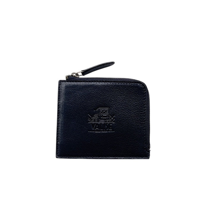 Coin and card case in washed black