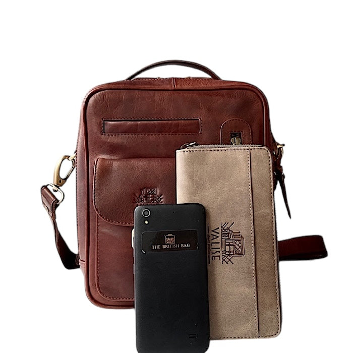 TALL ボックスサッチェル ロイヤルブラウン