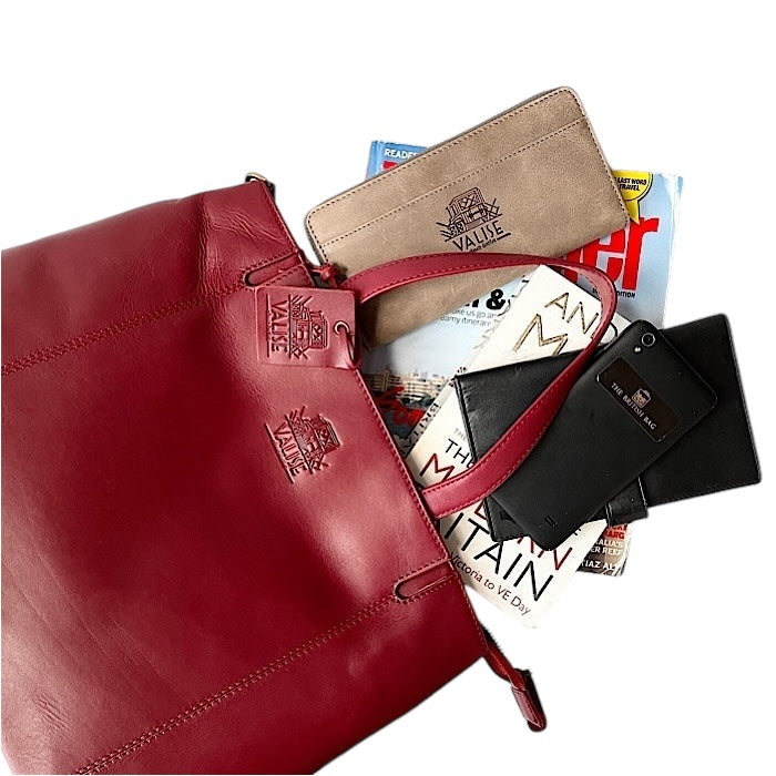 Medium 2wayトート ブラックチェリー