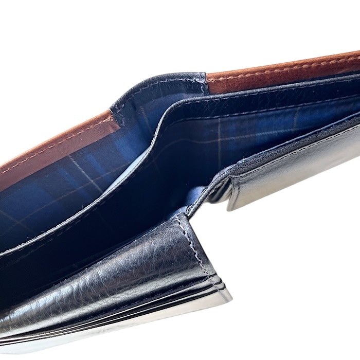 Bifold wallet Cognac/Navy