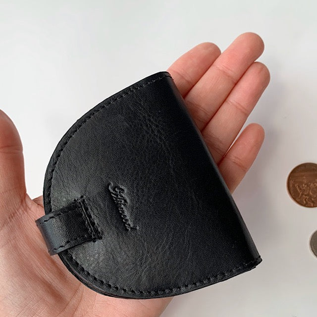 牛革コインケース ブラック
