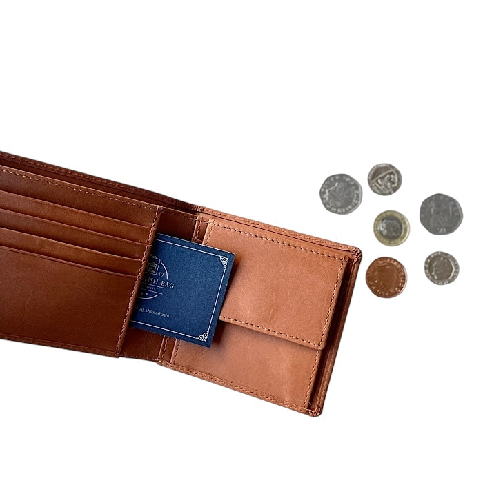 二つ折り財布VI ゴールデンタン