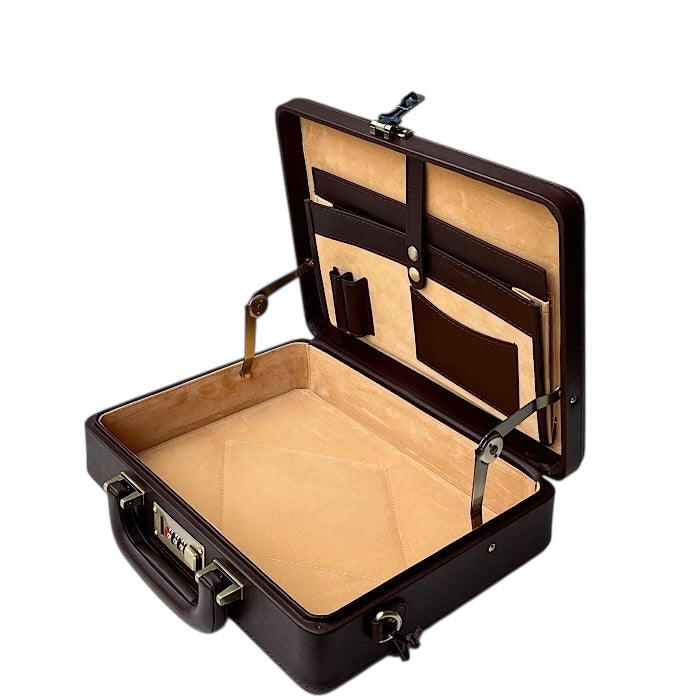 Medium ブリーフケース チョコブラウン