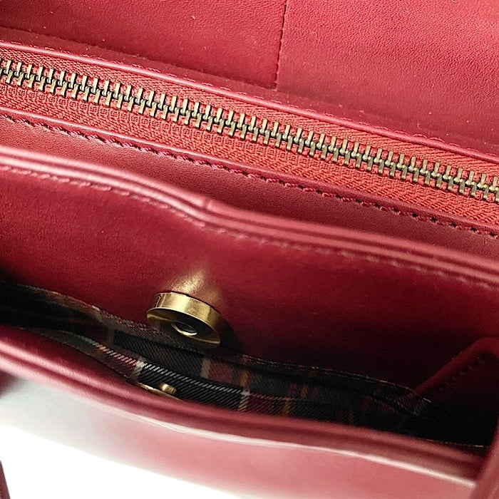 Medium 2wayトート ブラックチェリー