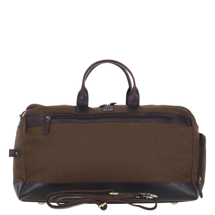 FEN-757 Brandy/Green キャンバス&レザー