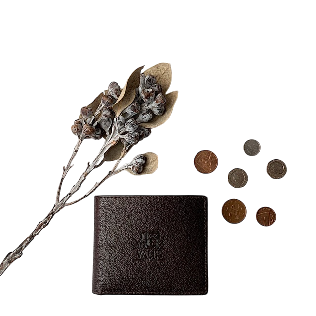 二つ折り財布 マホガニーブラウン