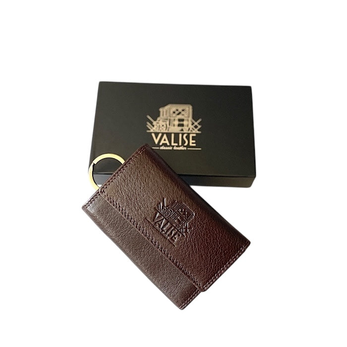 財布付きキーケースII マホガニーブラウン
