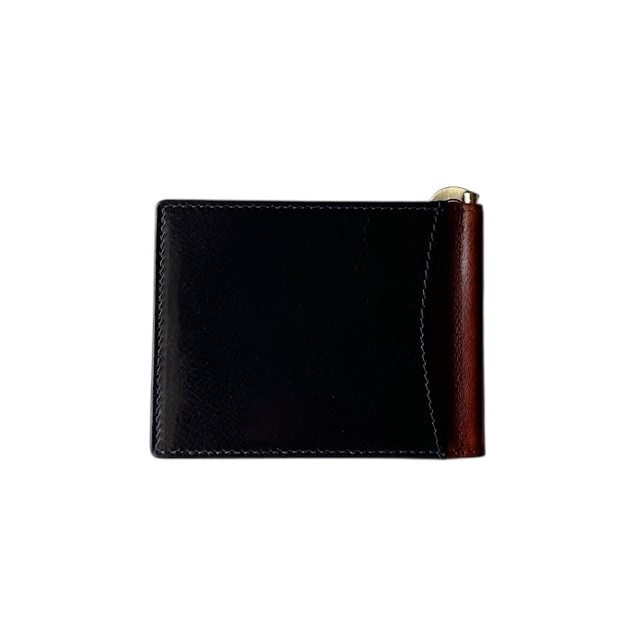 Money Clip Navy/Cognac