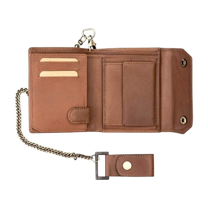 Primehide レザーバイカーウォレット 8202 Brown