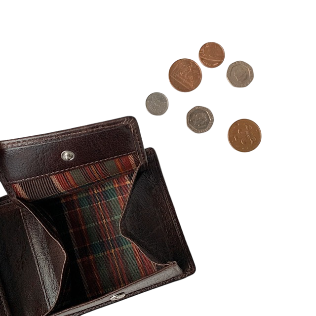 二つ折り財布II マホガニーブラウン