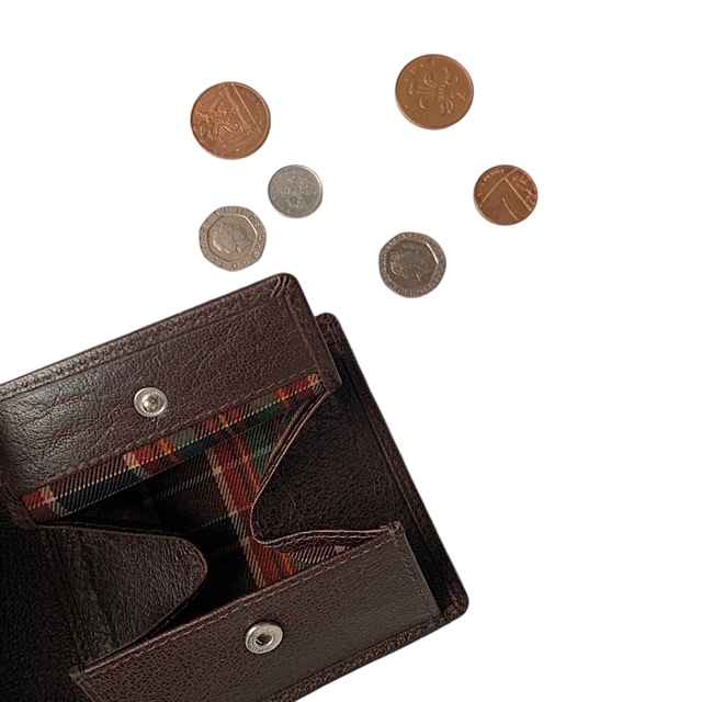 二つ折り財布 マホガニーブラウン