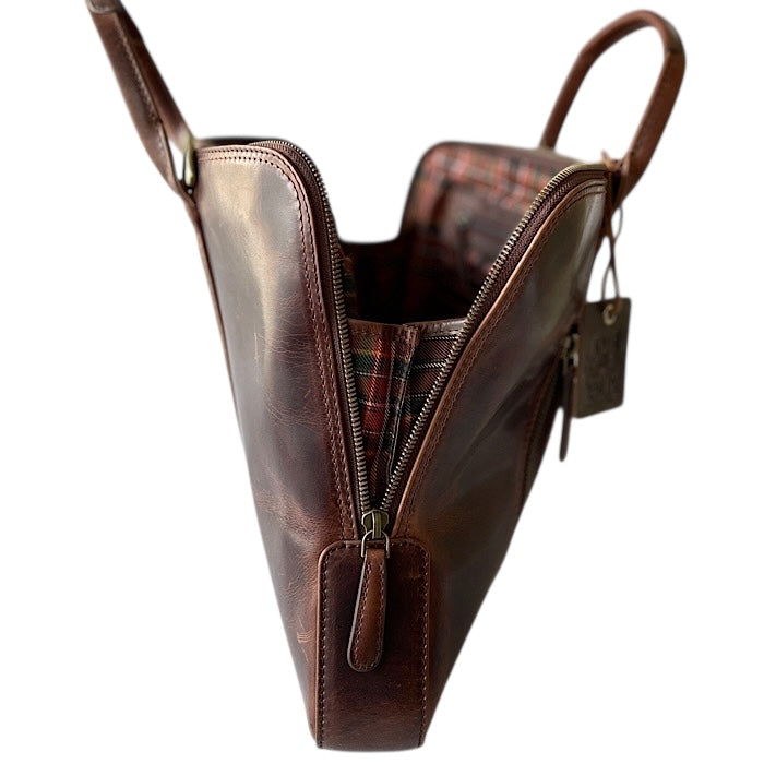 Small ビジネス アンティークブラウン