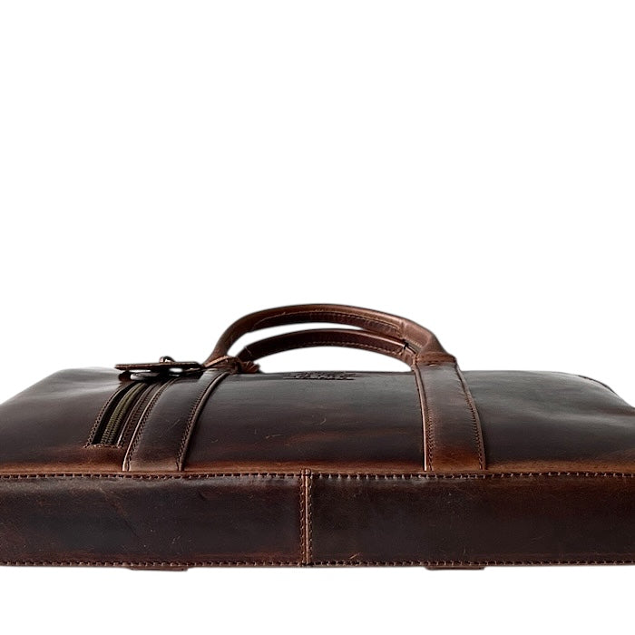 Small ビジネス アンティークブラウン