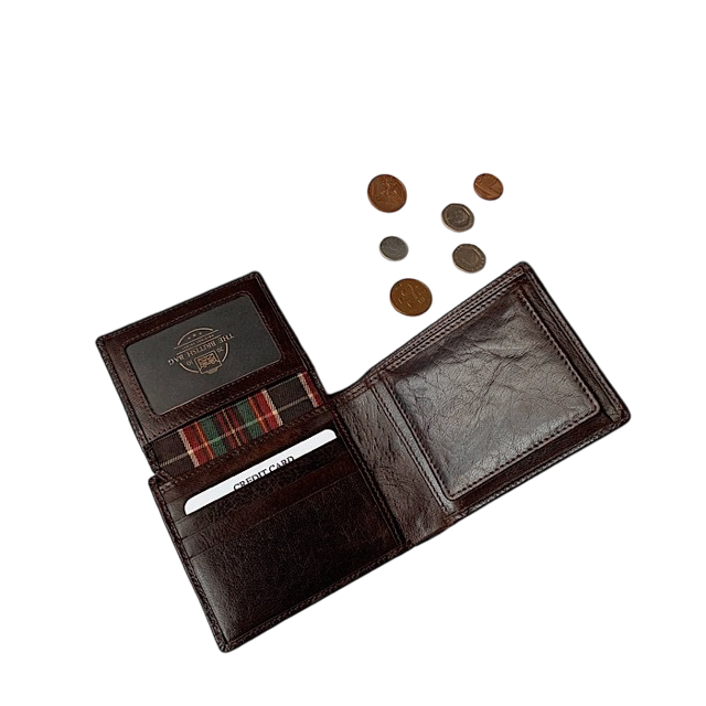 二つ折り財布II マホガニーブラウン