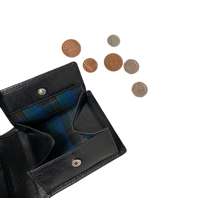 二つ折り財布II ブラックBuff