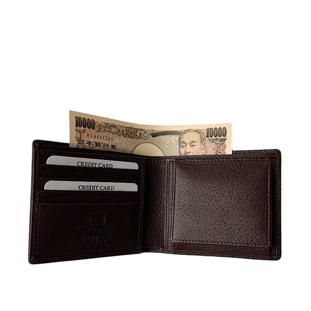 二つ折り財布 マホガニーブラウン