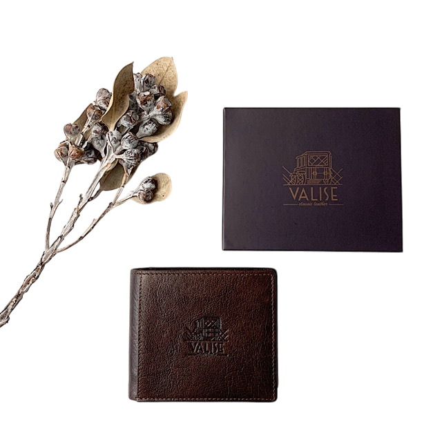 二つ折り財布II マホガニーブラウン