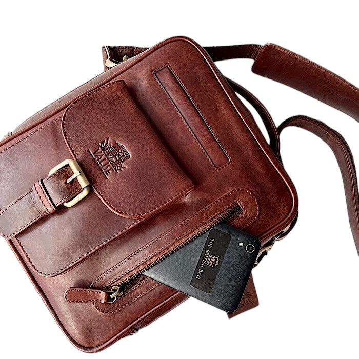 TALL ボックスサッチェル ロイヤルブラウン