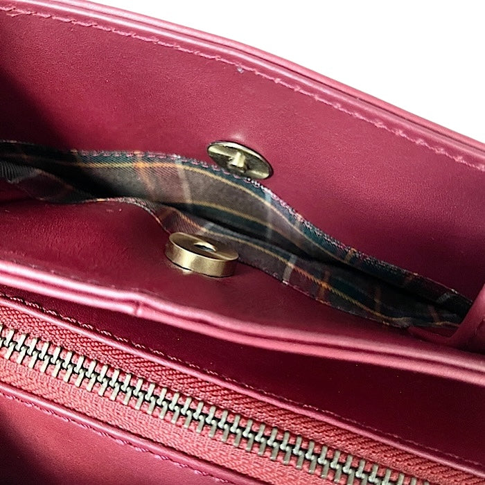 Medium 2wayトート ブラックチェリー