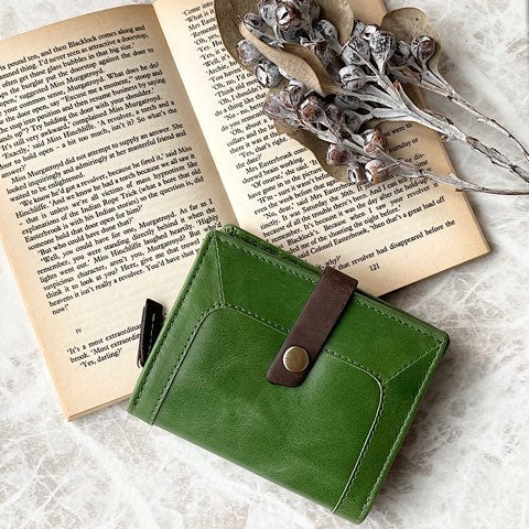 PH レザーウォレット Green