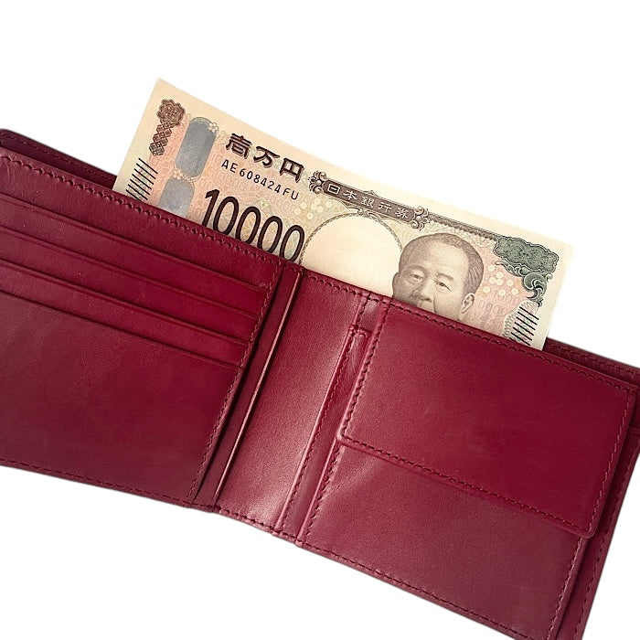 二つ折り財布VI ブラックチェリー