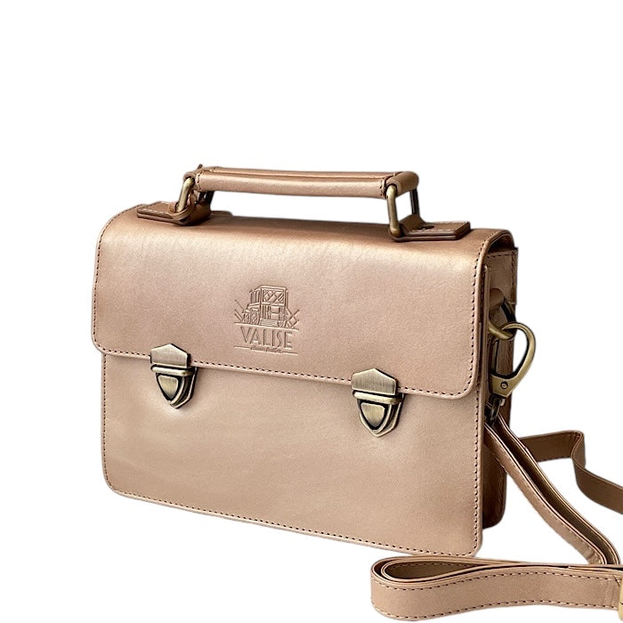 Mini サッチェル シャンパンゴールド