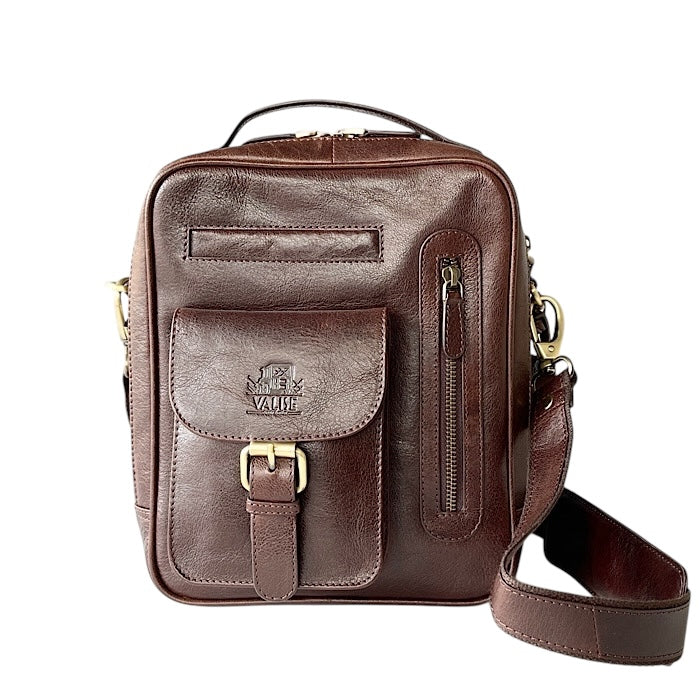 TALL ボックスサッチェル マホガニーブラウンサッチェル