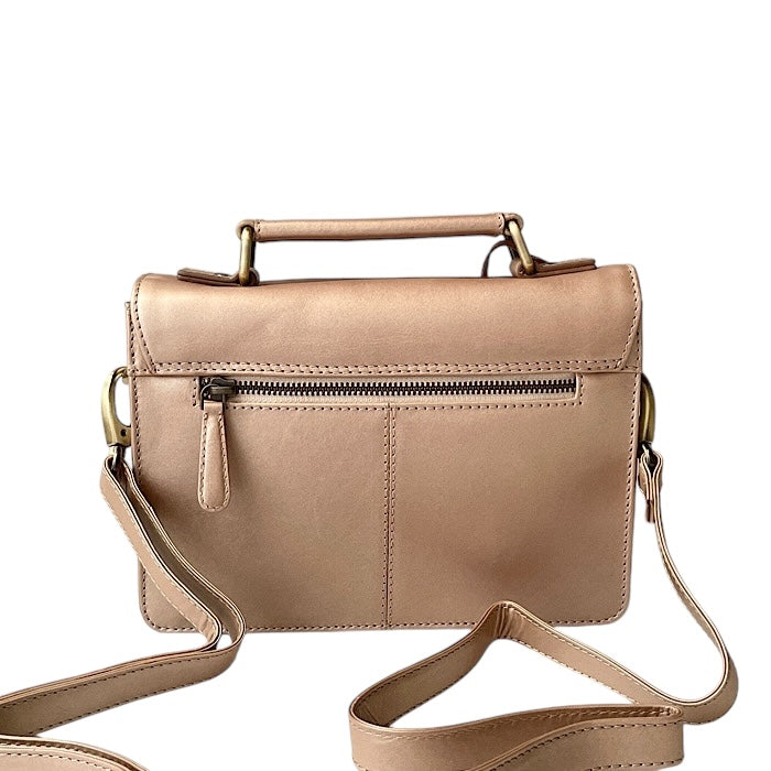 Mini サッチェル シャンパンゴールド