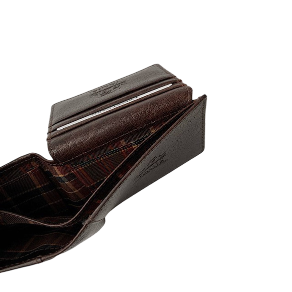 二つ折り財布II マホガニーブラウン