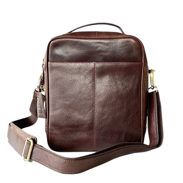 TALL ボックスサッチェル マホガニーブラウンサッチェル