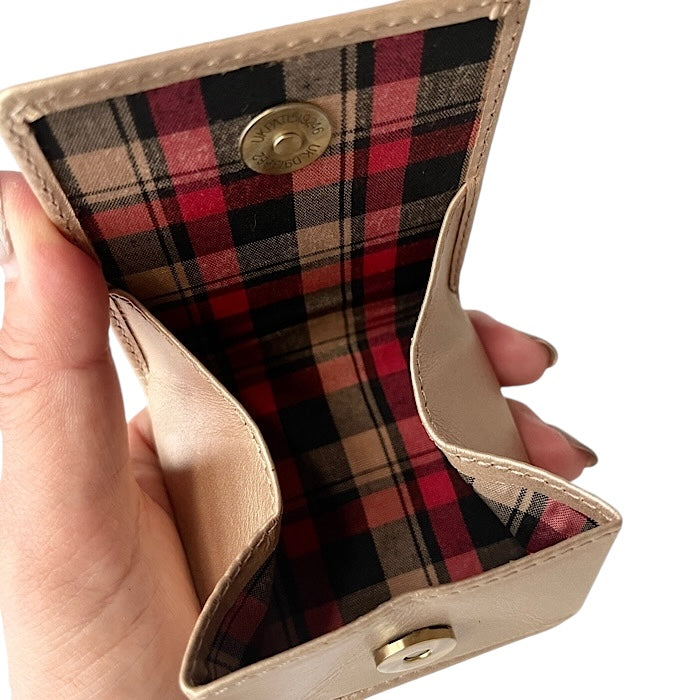 Valise coin case, champagne gold