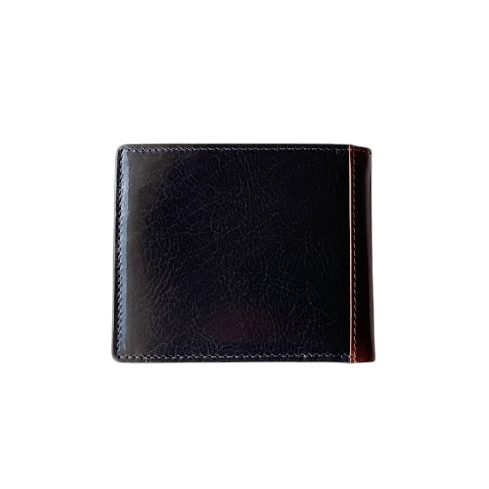 Bifold wallet navy/cognac