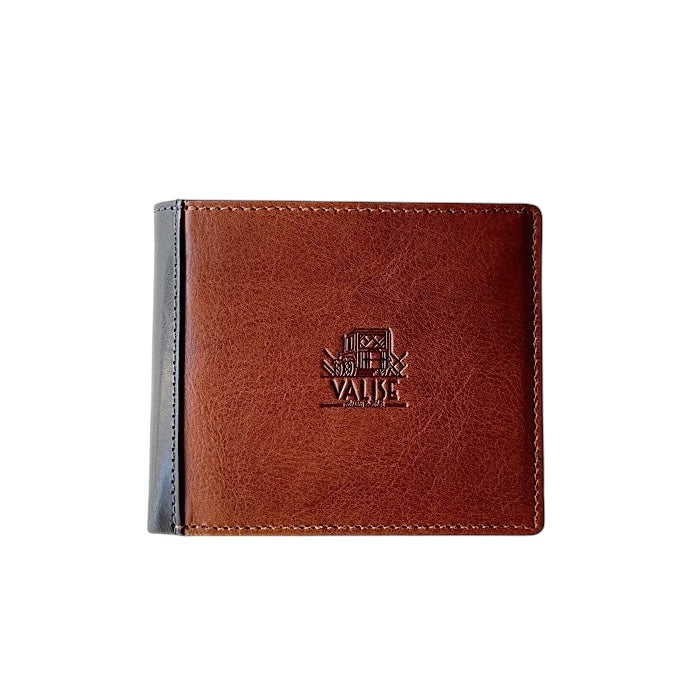Bifold wallet Cognac/Navy