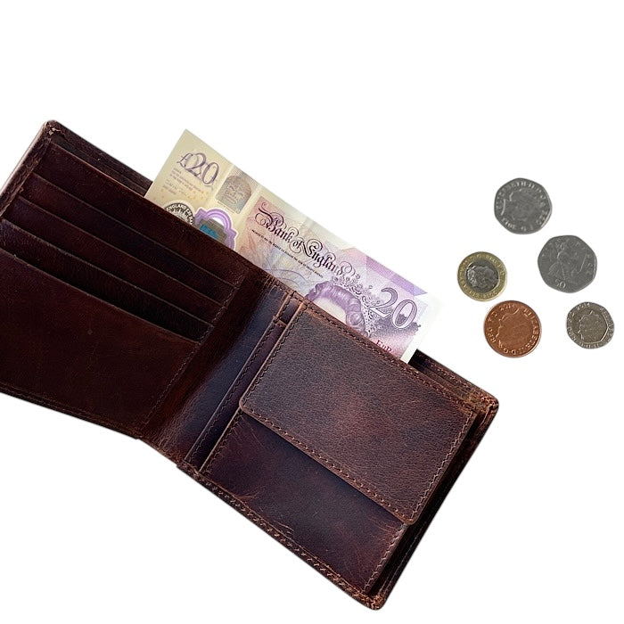 二つ折り財布VI アンティークブラウン