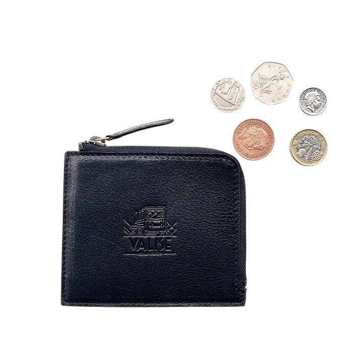 コインカードケース ウォッシュブラック