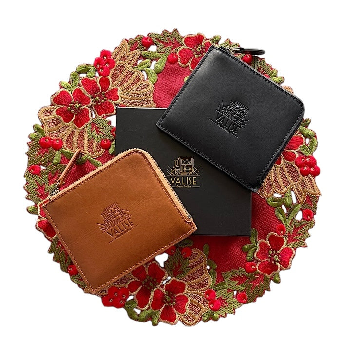 Valise Coin Card Case, Golden Tan