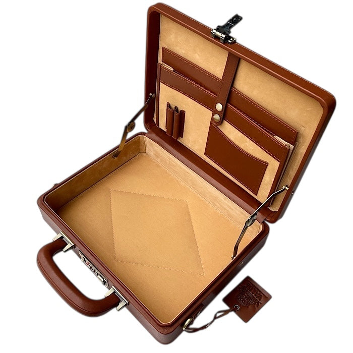 Medium ブリーフケース ゴールデンタン
