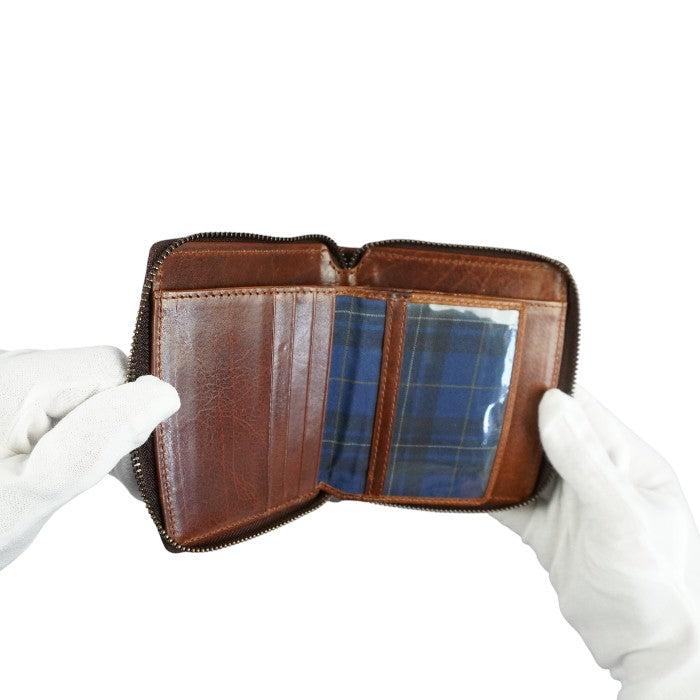 Zip Card/Note ブラウン/コニャック