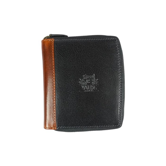 Zip Card/Note ネイビー/コニャック