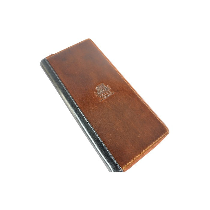 Zip Long Purse コニャック / ネイビー