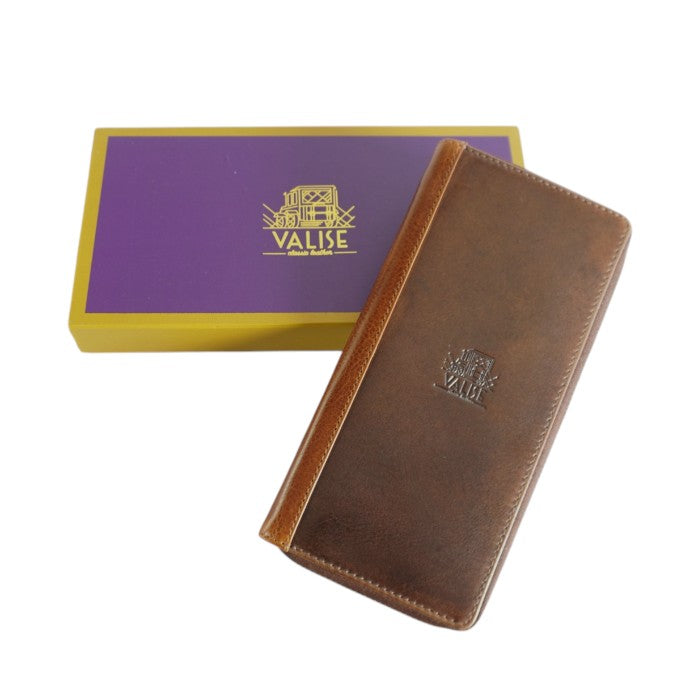 Zip Long Purse ブラウン/コニャック