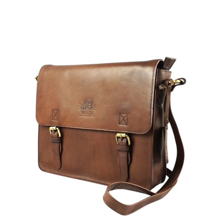 Medium サッチェル ロイヤルブラウン