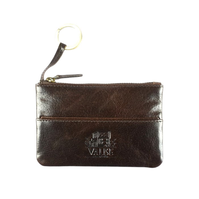 コインケース付きキーケース マホガニーブラウン