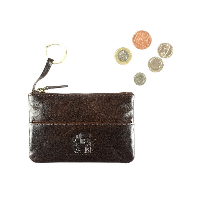 コインケース付きキーケース マホガニーブラウン