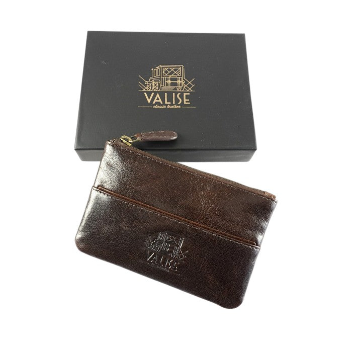 コインケース付きキーケース マホガニーブラウン