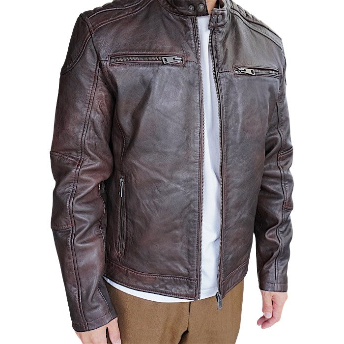 Ashwood Leather Jacket 2199(S) Tan