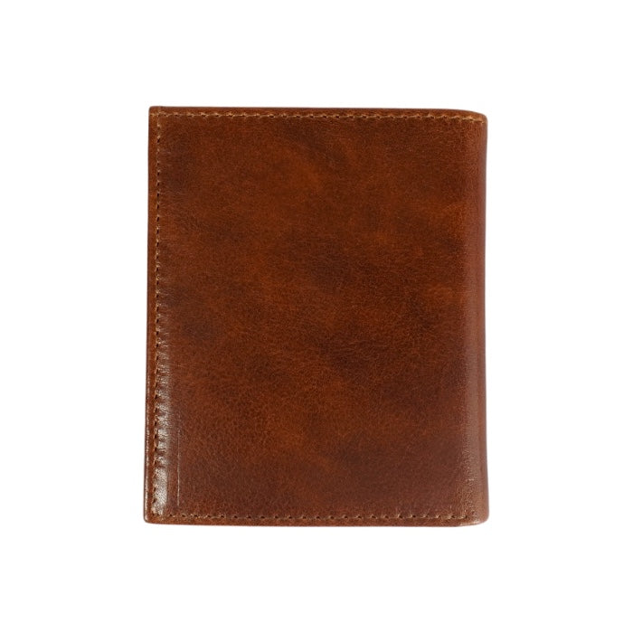 Tri-fold wallet royal brown