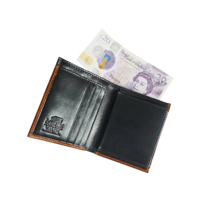 Tri-fold wallet royal brown
