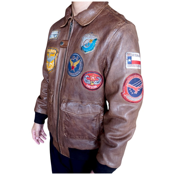【数量限定】Air man Brown / Leather Flight Jacket