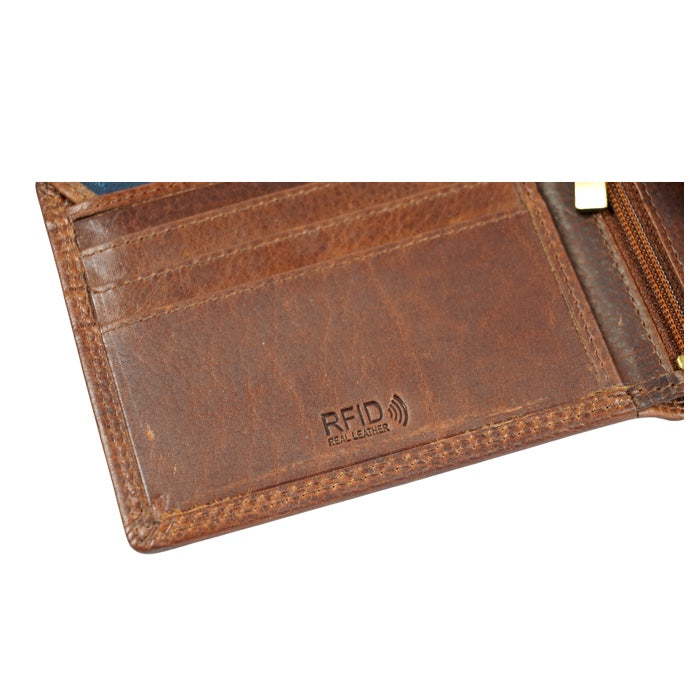 Ashwood Leather Wallet 1881 Chestnut